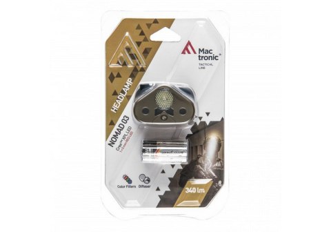 MACTRONIC LATARKA CZOŁOWA NOMAD 03 340LM 3*AAA