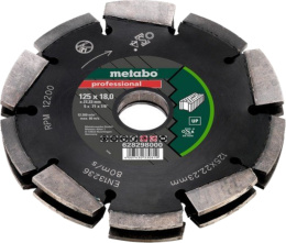 METABO TARCZA DIAMENTOWA SEGMENTOWA DO BRUZDOWNICY DIA-FS2 125*18MM