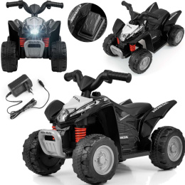 Quad dla Dzieci Pojazd na Akumulator HONDA ATV Dźwięk Światło Black Milly M