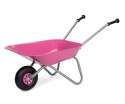 Taczki Taczka Metalowa dla Dzieci udźwig 25 kg Różowa Rolly Toys