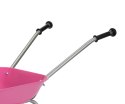 Taczki Taczka Metalowa dla Dzieci udźwig 25 kg Różowa Rolly Toys
