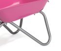 Taczki Taczka Metalowa dla Dzieci udźwig 25 kg Różowa Rolly Toys