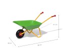 Rolly Toys Taczki Taczka Metalowa Zielona dla Dzieci udźwig 25 kg