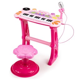 Keyboard Organki dla Dzieci Pianinko z Mikrofonem Karaoke mp3 + taborecik