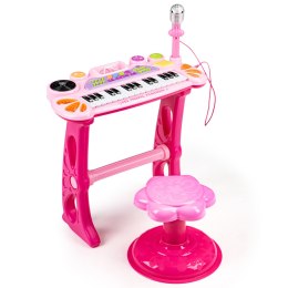 Keyboard Organki dla Dzieci Pianinko z Mikrofonem Karaoke mp3 + taborecik