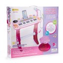 Keyboard Organki dla Dzieci Pianinko z Mikrofonem Karaoke mp3 + taborecik