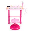 Keyboard Organki dla Dzieci Pianinko z Mikrofonem Karaoke mp3 + taborecik