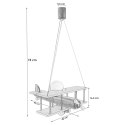 Lampa Wisząca Samolot żółty pomarańczowy E27 Sufitowa Drewniana dla Dzieci