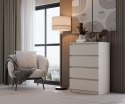 Komoda z szufladami Lilia L4 70 cm Duża Do Salonu sypialni Pojemna Kaszmir