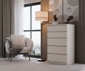 Komoda z 5 Szufladami Duża Do Salonu 70x109x40 cm Kaszmir Lilia L5 Pojemna