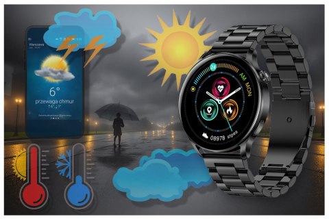 SMARTWATCH DAMSKI Rubicon RNCE81 - WYKONYWANIE POŁĄCZEŃ, PULSOKSYMETR (sr045c)