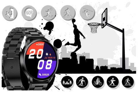 SMARTWATCH DAMSKI Rubicon RNCE81 - WYKONYWANIE POŁĄCZEŃ, PULSOKSYMETR (sr045c)