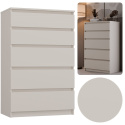 Komoda z 5 Szufladami Duża Do Salonu 70x109x40 cm Kaszmir Lilia L5 Pojemna