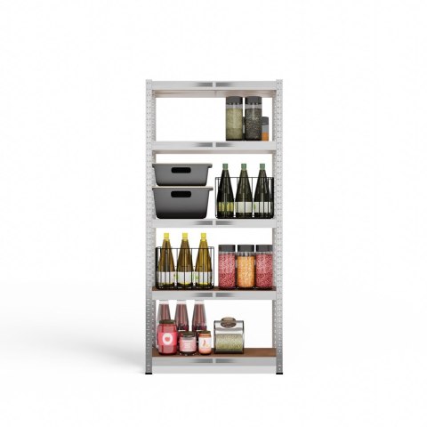 Regał Magazynowy Metalowy Do Piwnicy Garażu 5 Półek max 875 kg 70x30x150
