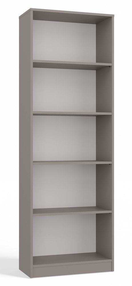 Regał Na Książki Segregatory Półka x5 Biurowy Do Salonu R60CM Glina Otwarty
