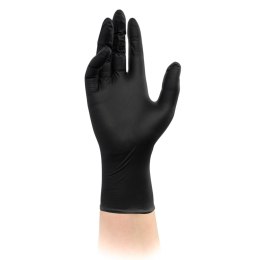VELO BLACK rozm. S (a'100szt.) Rękawice nitrylowe, bezpudrowe