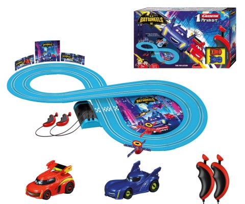 Elektryczny Tor Wyścigowy Samochodowy 2,4m Carrera First Batwheels Time for Action