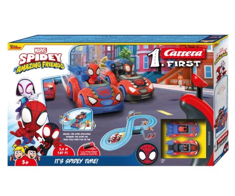 Elektryczny Tor Wyścigowy Samochodowy 2,4m Carrera First Spidey
