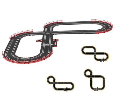 Elektryczny tor wyścigowy samochodowy Carrera Go 20062583 NASCAR Watkins Glen Duel 3,6m