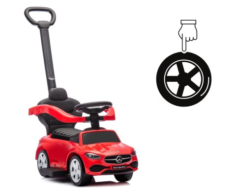 Jeździk Auto dla dzieci +schowek Samochód MERCEDES z rączką C-Class Deluxe