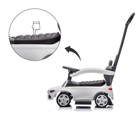 Jeździk Auto dla dzieci +schowek Samochód MERCEDES z rączką C-Class Deluxe