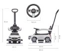 Jeździk dla dzieci Auto z rączką MERCEDES +dźwięk schowek Milly Mally