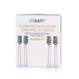 KOŃCÓWKI DO SZCZOTECZKI VITAMMY SYMPHONY 4 SZT. / WHITE