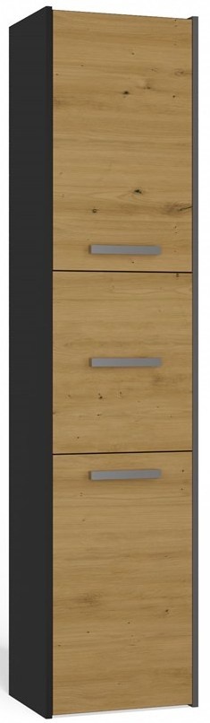 Szafka Łazienkowa Stojąca Słupek Regał Półka PZ 40x170x30 Antracyt Artisan