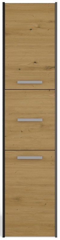 Szafka Łazienkowa Stojąca Słupek Regał Półka PZ 40x170x30 Antracyt Artisan