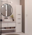 Szafka Łazienkowa Stojąca Słupek Regał Półka PZ 40x170x30 do łazienki Biała