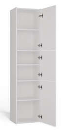 Szafka Łazienkowa Stojąca Słupek Regał Półka PZ 40x170x30 do łazienki Biała