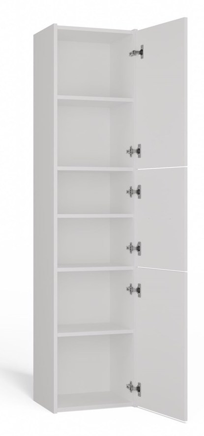 Szafka Łazienkowa Stojąca Słupek Regał Półka PZ 40x170x30 do łazienki Biała
