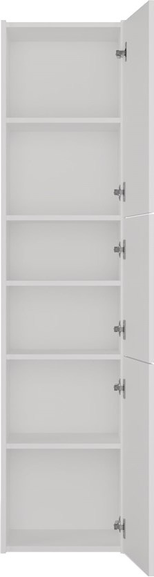 Szafka Łazienkowa Stojąca Słupek Regał Półka PZ 40x170x30 do łazienki Biała