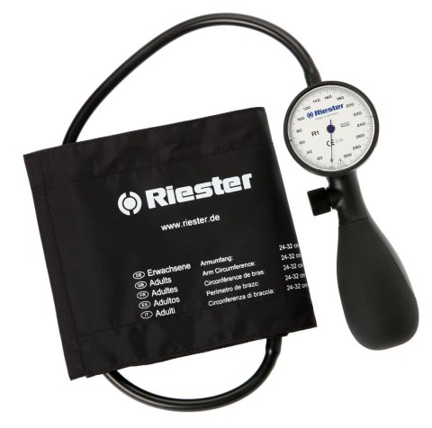 Riester R1 Shock - Proof 24 - 32cm Zegarowy ciśnieniomierz do karetki1251-150 do R1 biała skala