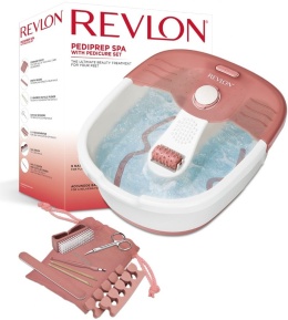 Wodny Masażer Stóp Hydromasaż Wanienka REVLON PEDIPREP SPA +Akcesoria