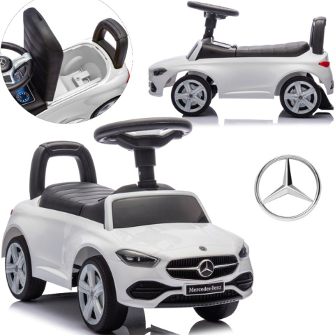 Jeździk Auto dla dzieci +schowek Samochód Pojazd MERCEDES White Milly Mally