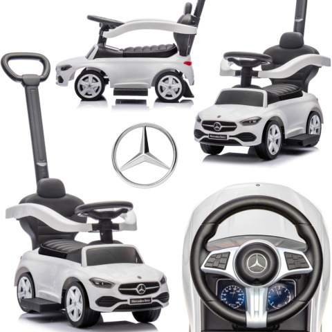 Jeździk Auto dla dzieci +schowek Samochód MERCEDES z rączką C-Class Deluxe