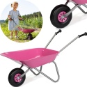 Taczki Taczka Metalowa dla Dzieci udźwig 25 kg Różowa Rolly Toys
