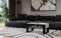 Stolik Kawowy Ława Do Salonu z Półką 90x58x50 Sonoma Czarny Montana 2BP