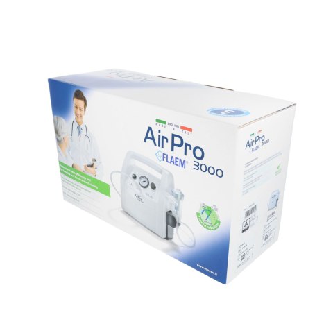 INHALATOR FLAEM AIRPRO 3000 PLUS PROFESJONALNY PNEUMATYCZNY TŁOKOWY Z PŁYNNĄ REGULACJĄ PARAMETRÓW