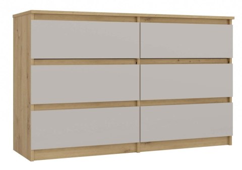 Komoda z szufladami Lilia L6 120 cm Duża Do Salonu Pojemna Artisan Kaszmir