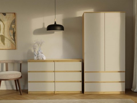 Komoda z szufladami Lilia L6 120 cm Duża Do Salonu Pojemna Artisan Kaszmir