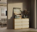Komoda z szufladami Lilia L6 120 cm Duża Do Salonu Pojemna Artisan Kaszmir