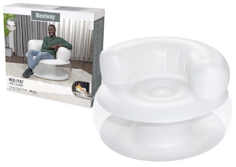 Brak opisu Dmuchany Fotel Biały Bestway 75138