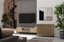 Komoda Szafka Regał do salonu Lamele Dąb Artisan Ryflowana Siena 2D S