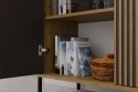 Komoda Szafka Regał do salonu Lamele Dąb Artisan Ryflowana Siena 2D S