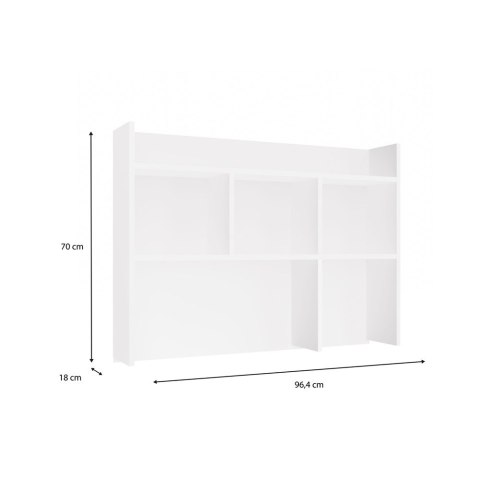 Nadstawka do Biurka 100 cm BIAŁA Regał Na Książki Dokumenty Organizer Mika
