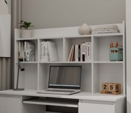 Nadstawka do Biurka 130 cm BIAŁA Regał Na Książki Dokumenty Organizer Mika