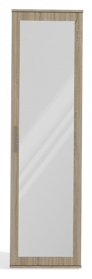 Szafa z Lustrem 50 cm Na Ubrania do Przedpokoju Wieszak Półki Sonoma DUET