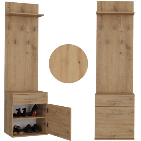 Garderoba Wieszak Na Ubrania Buty Szafka Do Przedpokoju Duet Zestaw Artisan